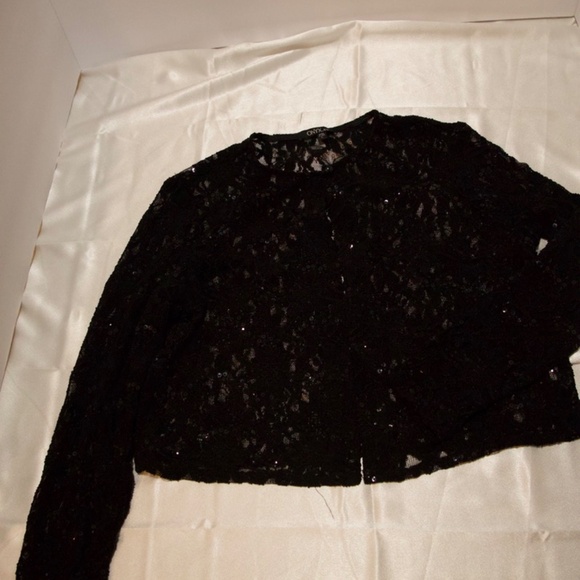 Onyx Nite Lace Jacket Cardigan - Picture 8 of 10